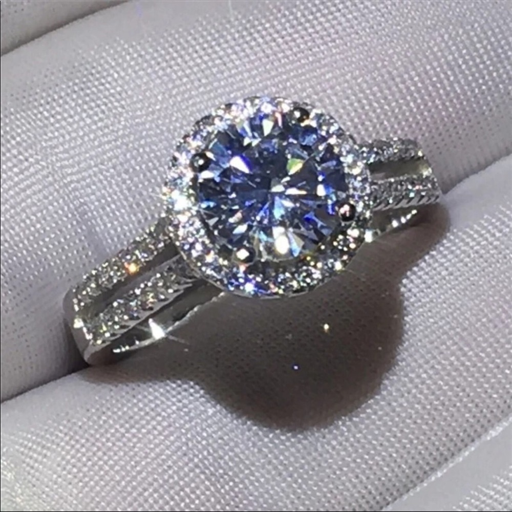 Real 925 silver wedding ring